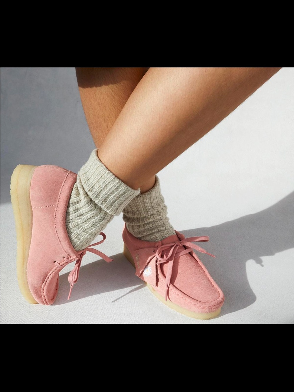 Clarks Originals Wallabee Blush Pink Suede Shoes Size 10